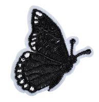 Термоаппликации "Бабочка", цвет: черный, 4,5х6,5 см, 10 штук (количество товаров в комплекте: 10)