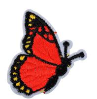 Термоаппликации "Бабочка", цвет: красный, 4,5х6,5 см, 10 штук (количество товаров в комплекте: 10)