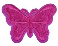 Термоаппликации "Бабочка", цвет: фиолетовый, 5х7 см, 10 штук (количество товаров в комплекте: 10)
