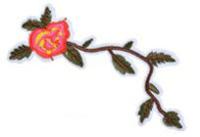 Термоаппликации "Цветок", цвет: розовый, 12 см, 10 штук (количество товаров в комплекте: 10)