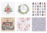 Набор бумажных салфеток для декупажа Love2art "Замечательный праздник", 6 штук, 33x33 см, арт. SDP №0419-16