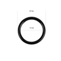 Кольцо для бюстгальтера, 15 мм, цвет: черный, 100 штук, арт. TBY-82610 (количество товаров в комплекте: 100)