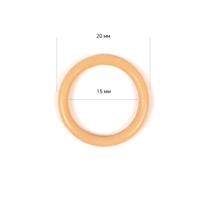 Кольцо для бюстгальтера, 15 мм, цвет: бежевый, 100 штук, арт. TBY-82649 (количество товаров в комплекте: 100)