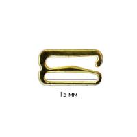 Крючок для бюстгальтера, 15 мм, цвет: 05 золото, 100 штук, арт. 1509H (количество товаров в комплекте: 100)