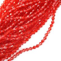 Бусины граненые на нитях "Биконус", цвет: 27 красный, 6x6 мм, арт. TBY-K-2 (100 упаковок по 50 бусин) (количество товаров в комплекте: 100)