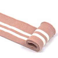 Подвяз трикотажный, цвет: пыльно-розовый с белыми полосами, 6х80 см, 5 штук (количество товаров в комплекте: 5)
