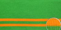 Подвяз трикотажный, 7x80 см, цвет: зеленый/оранжевый, арт. ГД15080