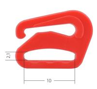 Крючок для бюстгальтера, 10 мм, цвет: 100 красный, 50 штук, арт. ARTA.F. SF-1-3 (количество товаров в комплекте: 50)