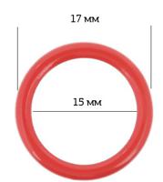 Кольцо для бюстгальтера 15 мм, цвет: 100 красный, 50 штук, арт. ARTA.F.SF-3-2 (количество товаров в комплекте: 50)