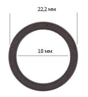 Кольцо для бюстгальтера 18 мм, цвет: 111 коричневый, 50 штук, арт. ARTA.F.2646 (количество товаров в комплекте: 50)