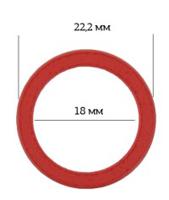 Кольцо для бюстгальтера 18 мм, цвет: 100 красный, 50 штук, арт. ARTA.F.2646 (количество товаров в комплекте: 50)