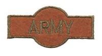 Набор термоаппликаций "ARMY", цвет: коричневый, 12 штук, арт. LML211