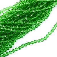 Бусины граненые на нитях "Рондель", 6 мм, 3 упаковки по 100 бусин, цвет: 13 зеленый (количество товаров в комплекте: 3)