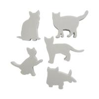 Набор фигурок из пенопласта "Кошки №1", 10x2 см, 5 штук