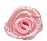 Цветы пришивные, цвет: 123 жемчужно-розовый, 1,1 см, 4 штуки, арт. К-9082