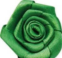 Цветы пришивные, цвет: 579 зелёный, 1,9 см, 4 штуки, арт. К-9081