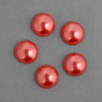 Полужемчужины перламутровые "Круг", 8 мм, 500 грамм, цвет: 58 красный