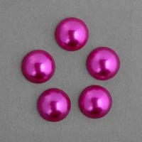 Полужемчужины перламутровые "Круг", 8 мм, 500 грамм, цвет: 14 малиновый