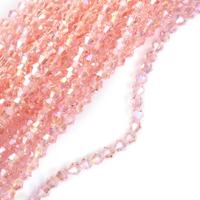 Бусины граненые на нитях "Биконус", цвет: 22 AB розовый, 6x6 мм, арт. TBY-K-2 (3 упаковки по 50 бусин) (количество товаров в комплекте: 3)