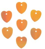Пайетки Астра "сердечки", цвет: 91 желто-лимонный, 10x10 мм, 10 упаковок по 10 грамм (количество товаров в комплекте: 10)