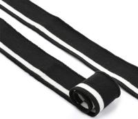 Подвяз трикотажный, цвет: черный с белой полосой, 3,5x80 см, 5 штук, арт. TBY.73073 (количество товаров в комплекте: 5)