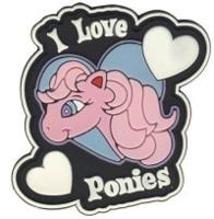 Нашивка (шеврон) "I love Ponies", 10 штук, арт. 0172-0143 (количество товаров в комплекте: 10)