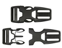 Фастекс с рамкой BIG, цвет: черный, 20 мм, 50 штук, арт. 59735 (количество товаров в комплекте: 50)
