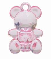 Декоративный элемент для скрапбукинга "Мишка", цвет: розовый, 6 штук, арт. PJ-110