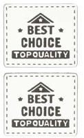 Нашивки декоративные "Best choice", 3,5x1,5 см, 2 штук, арт. 5AS-330