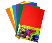 Цветная пористая резина (фоамиран) для творчества, А4, 6 листов, 6 цветов