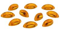 Стразы пришивные акриловые, круглые (наветта), цвет: 07 золотистый, 10x5 мм, 10 штук, арт. ACRT-M018