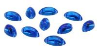 Стразы пришивные акриловые, круглые, цвет: 04 синий, 10x5 мм, 10 штук, арт. ACRT-M018
