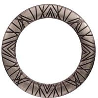 Кольцо декоративное, цвет: черный никель, 40 мм, 6 штук, арт. НРУ1018