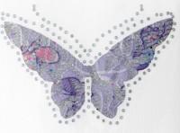 Термоаппликация "Бабочка", цвет: сиреневый