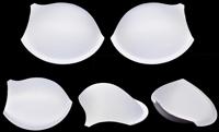 Чашечки корсетные с эффектом push-up "AC-50", размер 75, цвет: белый (5 пар) (количество товаров в комплекте: 5)