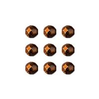 Бусины "Preciosa", 6 мм, 25 штук, цвет: 97319 коричневый металлик (арт. 152-19-002)