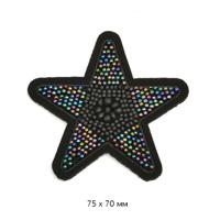 Аппликации пришивные "Звезда", 75x70 мм, 5 штук (арт. TBY.DPX161542) (количество товаров в комплекте: 5)