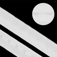 Крючки на ленте на мягкой основе, 1 ряд, 28 мм, 5 метров, цвет белый (арт. TBY-76176)