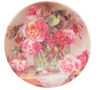 Тарелка декоративная "Ваза с цветами", 10x10x2 см