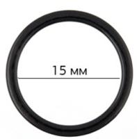 Кольца для бюстгальтера, 15 мм, цвет: 02 черный, 100 штук, арт. 1500B (количество товаров в комплекте: 100)