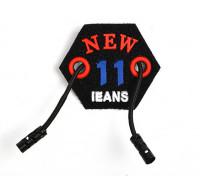 Нашивка "New Jeans 11", 10 штук, арт. RA004 (количество товаров в комплекте: 10)