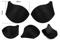 Чашечки корсетные с эффектом push-up, размер 80, цвет черный, 10 пар (арт. TBY-10.03) (количество товаров в комплекте: 10)