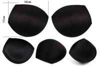 Чашечки корсетные с эффектом push-up, размер 85, цвет черный, 10 пар (арт. TBY-01.03) (количество товаров в комплекте: 10)