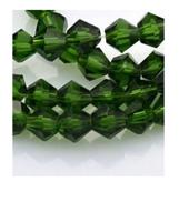 Бусины на нитях "Биконус", 4х4 мм, цвет: зеленый, около 118 штук, арт. МБ.УТ1-10907