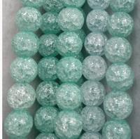Бусины на нитях "Сахарный кварц", 10 мм, цвет: бирюзовый, около 40 штук, арт. МБ.УТ1-11084