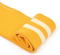 Подвяз трикотажный, цвет: желтый с белыми полосками, 16х90 см, 10 штук (количество товаров в комплекте: 10)