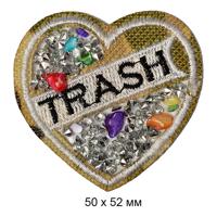 Термоаппликации со стразами "Trash", 50x52 мм, 10 штук (арт. ТВТ.ТЕР.38.5) (количество товаров в комплекте: 10)
