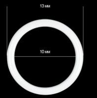 Кольца для бюстгальтера, 10 мм, цвет: 01 белый, 100 штук, арт. 1000B
