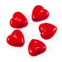 Бусины акриловые "Красочные. Сердце 3D", 15x14x8 мм, цвет темно-красный, 50 грамм (арт. МБ.УТ1-13525)