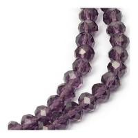 Бусины граненые на нитях "Рондель", цвет: фиолетовый (150 бусин)